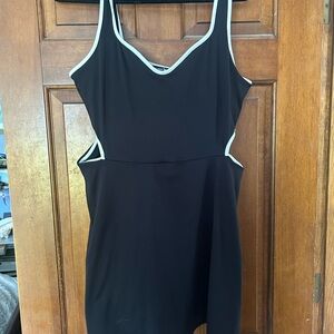 Old Navy Black Dress with White Trim
